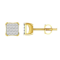 Thumbnail for MEN'S EARRINGS 1/6 CT ROUND DIAMOND 10K YELLOW GOLD
