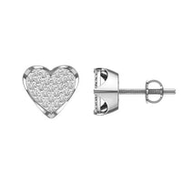Thumbnail for MEN'S EARRINGS 1/6 CT ROUND DIAMOND 10K WHITE GOLD