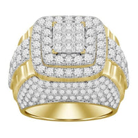 Thumbnail for MEN'S RING 5 CT ROUND/PRINCESS DIAMOND 10K YELLOW GOLD