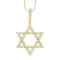 Thumbnail for MEN'S PENDANT 3/4 CT ROUND DIAMOND 10K YELLOW GOLD