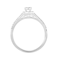 Thumbnail for LADIES RING 1/4 CT ROUND DIAMOND 10K WHITE GOLD