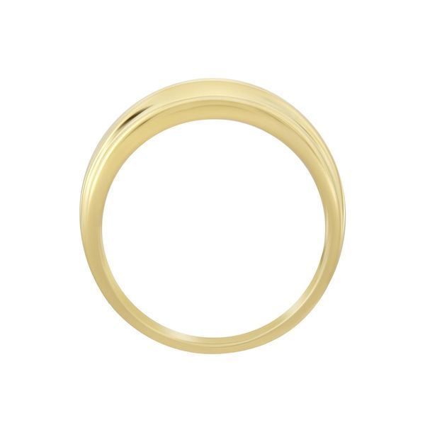 MEN'S BAND 1/6 CT ROUND DIAMOND 10K YELLOW GOLD