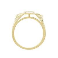 Thumbnail for MEN'S RING 1/4 CT ROUND DIAMOND 10K YELLOW GOLD