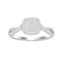 Thumbnail for LADIES BRIDAL RING SET 1/4 CT ROUND DIAMOND 10K WHITE GOLD