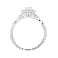 Thumbnail for LADIES BRIDAL RING SET 1/4 CT ROUND DIAMOND 10K WHITE GOLD