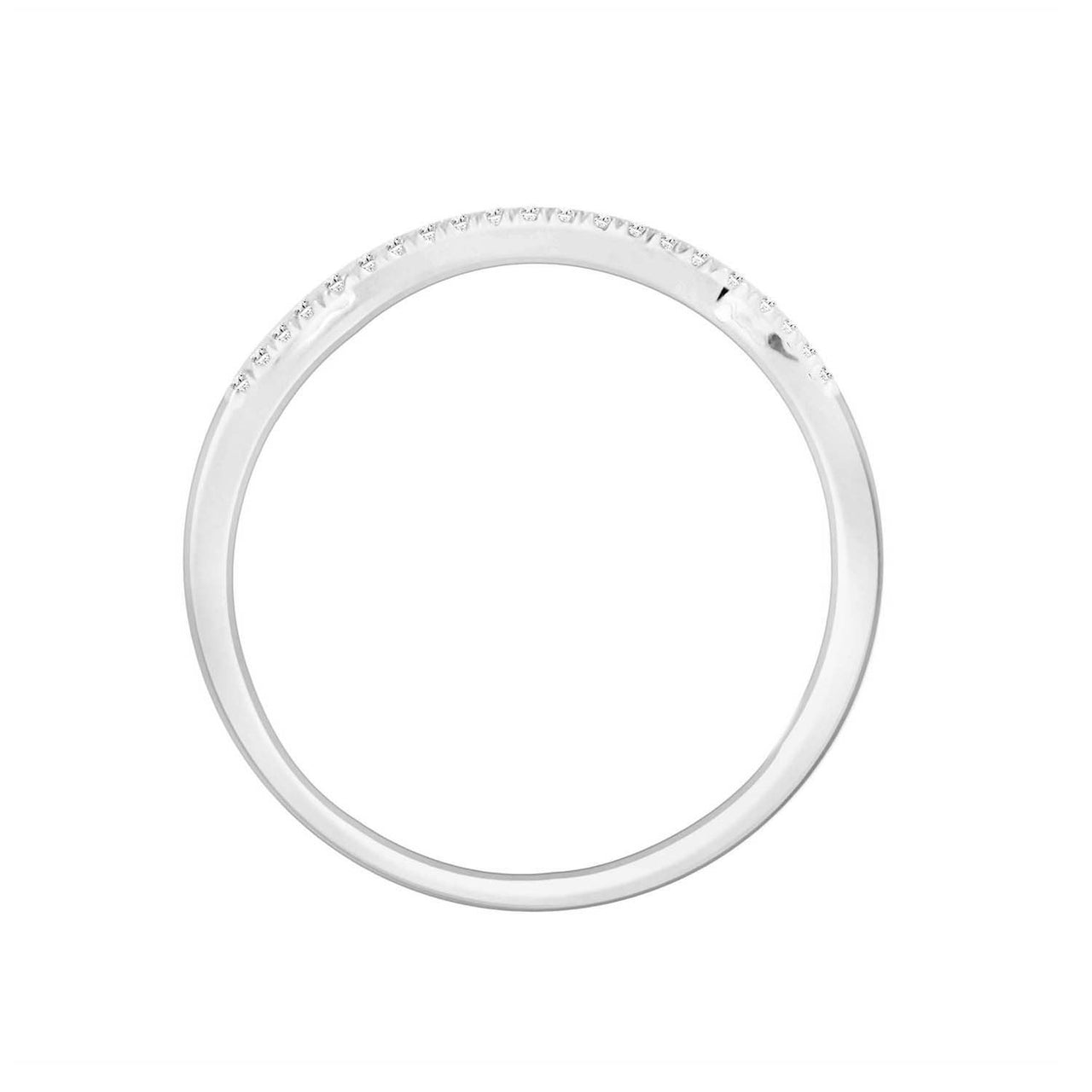 LADIES BRIDAL RING SET 1/4 CT ROUND DIAMOND 10K WHITE GOLD