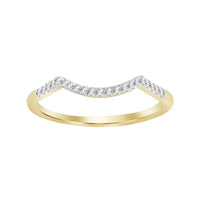 Thumbnail for LADIES BRIDAL RING SET 1/4 CT ROUND DIAMOND 10K YELLOW GOLD