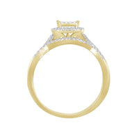 Thumbnail for LADIES BRIDAL RING SET 1/4 CT ROUND DIAMOND 10K YELLOW GOLD