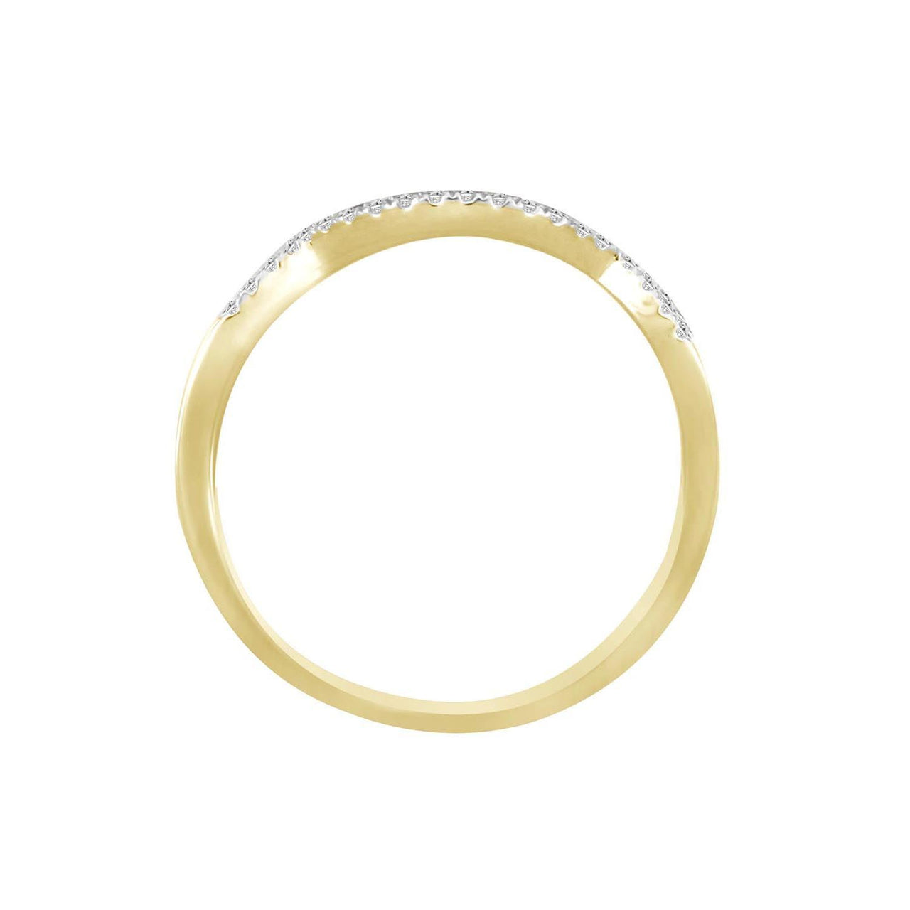 LADIES BRIDAL RING SET 1/4 CT ROUND DIAMOND 10K YELLOW GOLD
