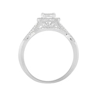 Thumbnail for LADIES BRIDAL RING SET 1/4 CT ROUND DIAMOND 10K WHITE GOLD