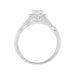 LADIES BRIDAL RING SET 1/4 CT ROUND DIAMOND 10K WHITE GOLD