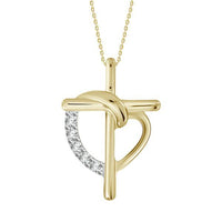 Thumbnail for LADIES PENDANT 1 CT ROUND DIAMOND 10K YELLOW GOLD