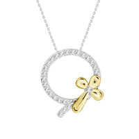 Thumbnail for LADIES PENDANT 1/5 CT ROUND DIAMOND 10K WHITE GOLD