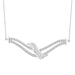 LADIES PENDANT 1/2 CT ROUND DIAMOND 10K WHITE GOLD