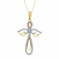 Thumbnail for LADIES PENDANT 1/3 CT ROUND DIAMOND 10KT YELLOW GOLD