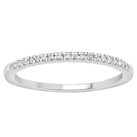Thumbnail for LADIES STACKABLE BAND 1/10 CT ROUND/BLACK DIAMOND 14K WHITE GOLD