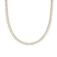 Thumbnail for MEN'S NECKLACE 1 7/8 CT ROUND DIAMOND 10K YELLOW GOLD