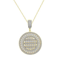 Thumbnail for MEN'S CHARM  1 1/2 CT ROUND DIAMOND 10KT YELLOW GOLD