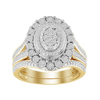 Thumbnail for LADIES BRIDAL RING SET 1/3 CT ROUND DIAMOND 10KT YELLOW GOLD