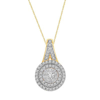 Thumbnail for LADIES PENDANT 1/3 CT ROUND DIAMOND 10K YELLOW GOLD