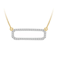Thumbnail for LADIES NECKLACE  1/6 CT ROUND DIAMOND 10K YELLOW GOLD
