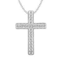 Thumbnail for LADIES PENDANT 1/4 CT ROUND DIAMOND 10K WHITE GOLD