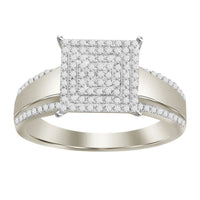 Thumbnail for LADIES RING 1/3 CT ROUND DIAMOND 10KT WHITE GOLD