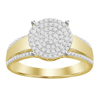 Thumbnail for LADIES RING 1/4 CT ROUND DIAMOND 10K YELLOW GOLD