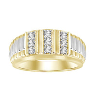 Thumbnail for MEN'S RING 1/3 CT ROUND DIAMOND 10K YELLOW GOLD