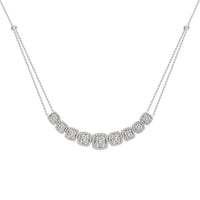 Thumbnail for LADIES NECKLACE 2 CT ROUND DIAMOND 14K WHITE GOLD