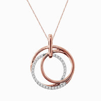Thumbnail for LADIES PENDANT 1/4 CT ROUND DIAMOND 10K ROSE GOLD