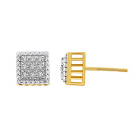 Thumbnail for MEN'S EARRING 1/4 CT ROUND DIAMOND 10K YELLOW GOLD
