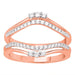 LADIES RING 1/3 CT ROUND DIAMOND 14K ROSE GOLD