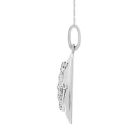 Thumbnail for LADIES PENDANT 1/15 CT ROUND DIAMOND SILVER