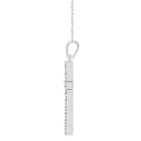 Thumbnail for LADIES CROSS PENDANT 1/2 CT ROUND DIAMOND 10K WHITE GOLD