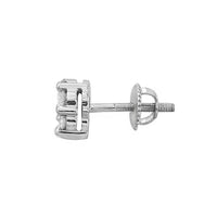 Thumbnail for 1.00CT RD DIAMONDS SET IN SILVER LADIES EARRING