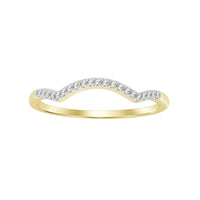 Thumbnail for LADIES BRIDAL RING SET 1/4 CT ROUND DIAMOND 10K YELLOW GOLD