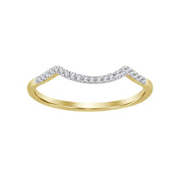 Thumbnail for LADIES BRIDAL RING SET 1/4 CT ROUND DIAMOND 10K YELLOW GOLD