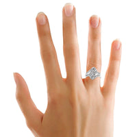Thumbnail for LADIES RING 1/10 CT ROUND DIAMOND 10K WHITE GOLD