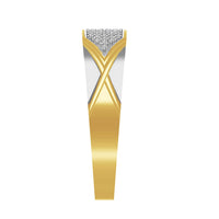 Thumbnail for MEN'S BAND 1/5 CT ROUND DIAMOND 10K YELLOW GOLD