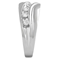 Thumbnail for MEN'S BAND 5/8 CT ROUND DIAMOND 10K WHITE GOLD