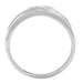 MEN'S BAND 5/8 CT ROUND DIAMOND 10K WHITE GOLD