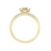 LADIES BRIDAL RING SET 1/5 CTS ROUND/PC DIAMOND 10KT YELLOW GOLD