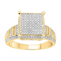 Thumbnail for LADIES RING 1/2 CT ROUND DIAMOND 10K YELLOW GOLD