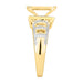 LADIES RING 1/2 CT ROUND DIAMOND 10K YELLOW GOLD