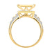 LADIES RING 1/2 CT ROUND DIAMOND 10K YELLOW GOLD