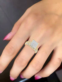 Thumbnail for LADIES RING 1/2 CT ROUND DIAMOND 10K YELLOW GOLD