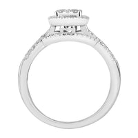 Thumbnail for LADIES BRIDAL RING SET 1/2 CT ROUND DIAMOND 10K WHITE GOLD
