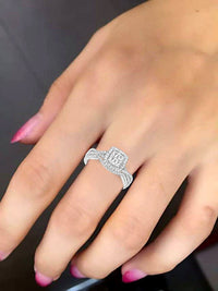 Thumbnail for LADIES BRIDAL RING SET 1/2 CT ROUND DIAMOND 10K WHITE GOLD