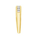 LADIES BAND 1/6 CT ROUND DIAMOND 10K YELLOW GOLD